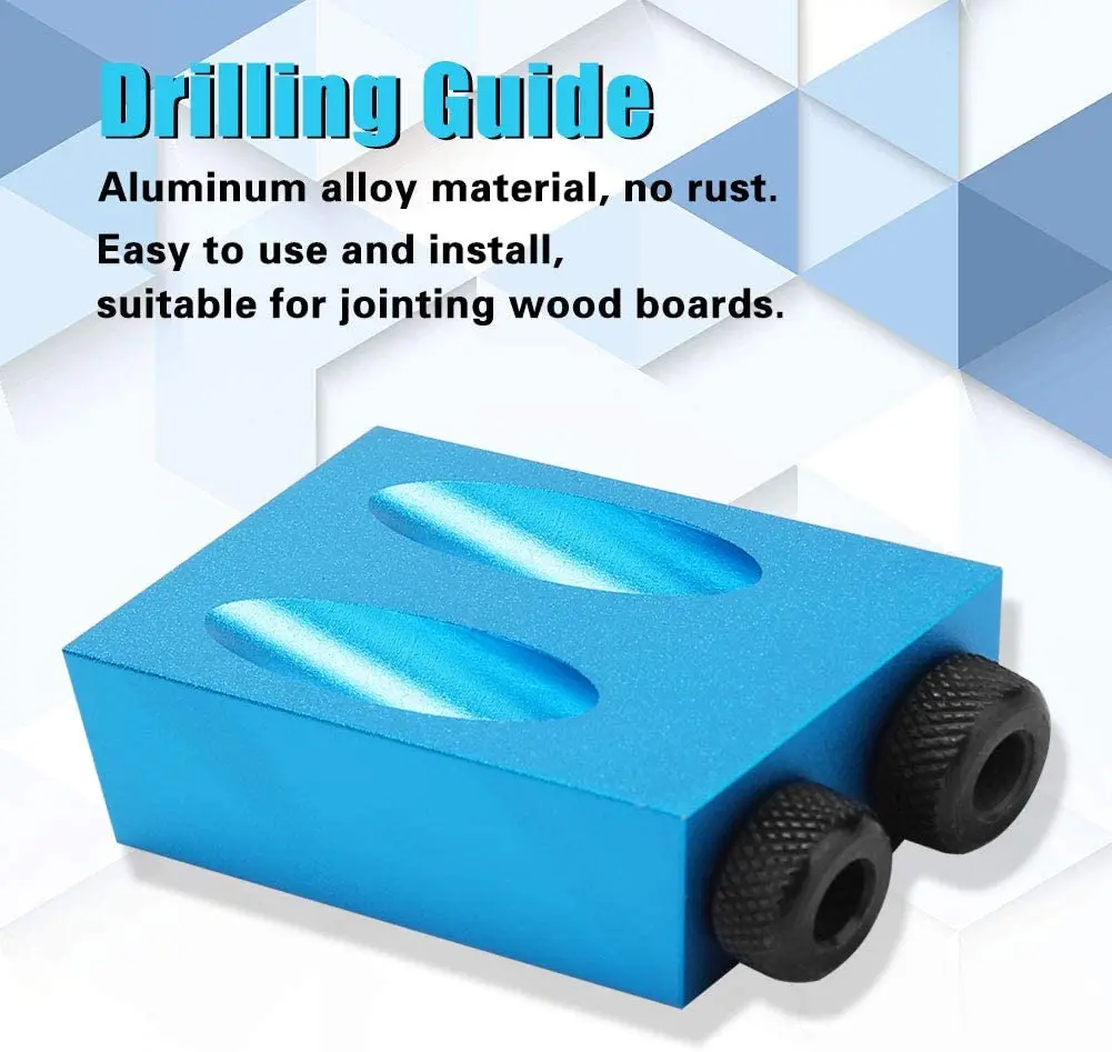 14 Cái/bộ 15 Độ Túi Khoan Lỗ Jig Bộ Góc Xiên Khoét Lỗ Hướng Dẫn Bộ Định Vị Thiết Bị Định Vị Công Cụ DIY chế Biến Gỗ