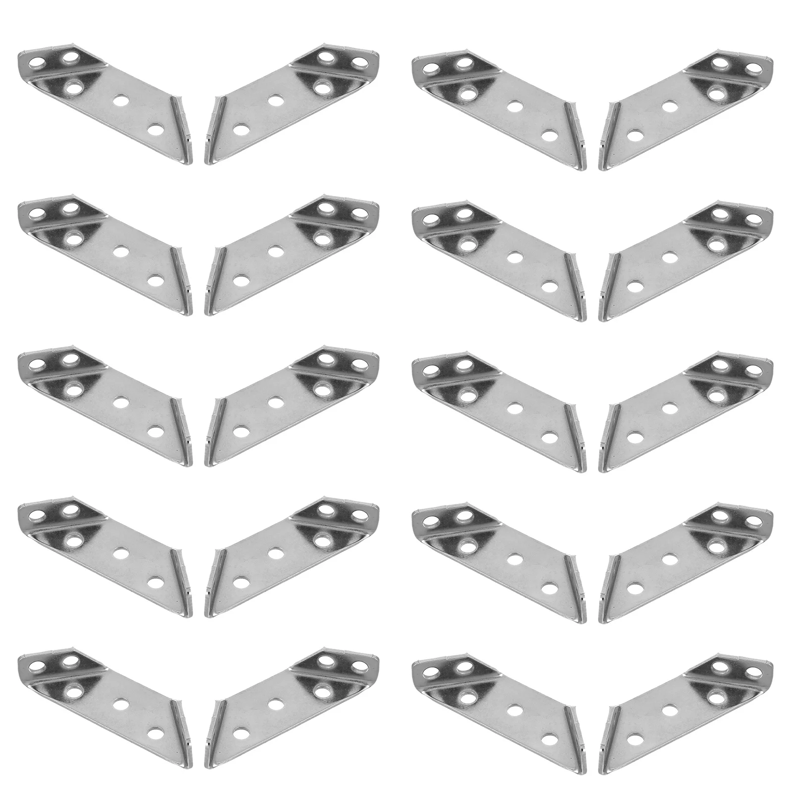 

1Set Heavy Duty Stainless Steel Furniture Connection Corner Brackets Three Sided Design Shelf Support Braces Hardware Set