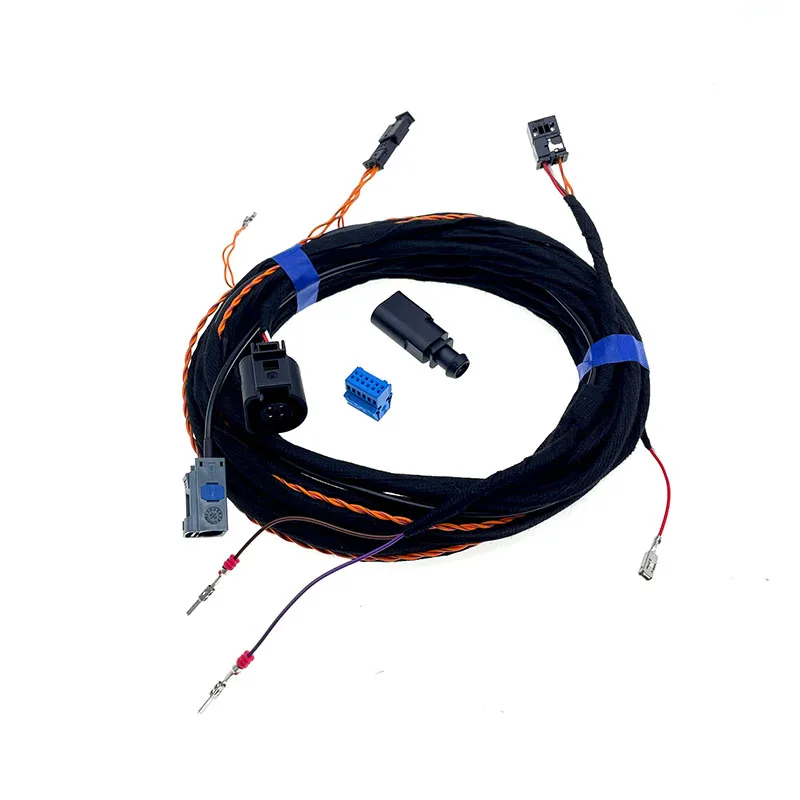 

For Golf 7 MK7 Passat B8 T-roc Polo Highline Flip Rear View Camera with canbus Cable Harness