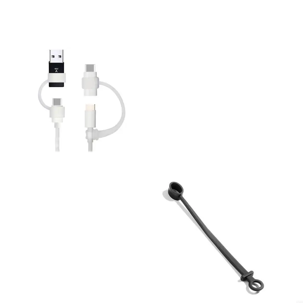 

193A For Charging Adapters Anti Loss Silicone Cord No More Misplacing Anti Loss Silicone Connectors