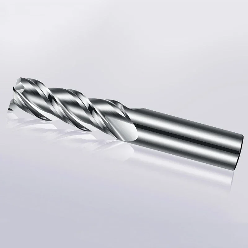 Carbide High-gloss Mirror Aluminum Milling Cutter Special  3 Flute Cnc Cuttting Tools End Mill 1mm~5mm