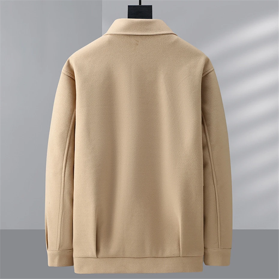 メンズブラックウールジャケット,メンズアウターウェア,ラージサイズ,10xl,12xl,秋冬