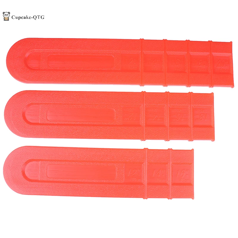 14/16/18/20 inch Chainsaw Bar Protective Cover Orange Plastic Scabbard Protector Chain Accessories Pruning Guide Plate Covers