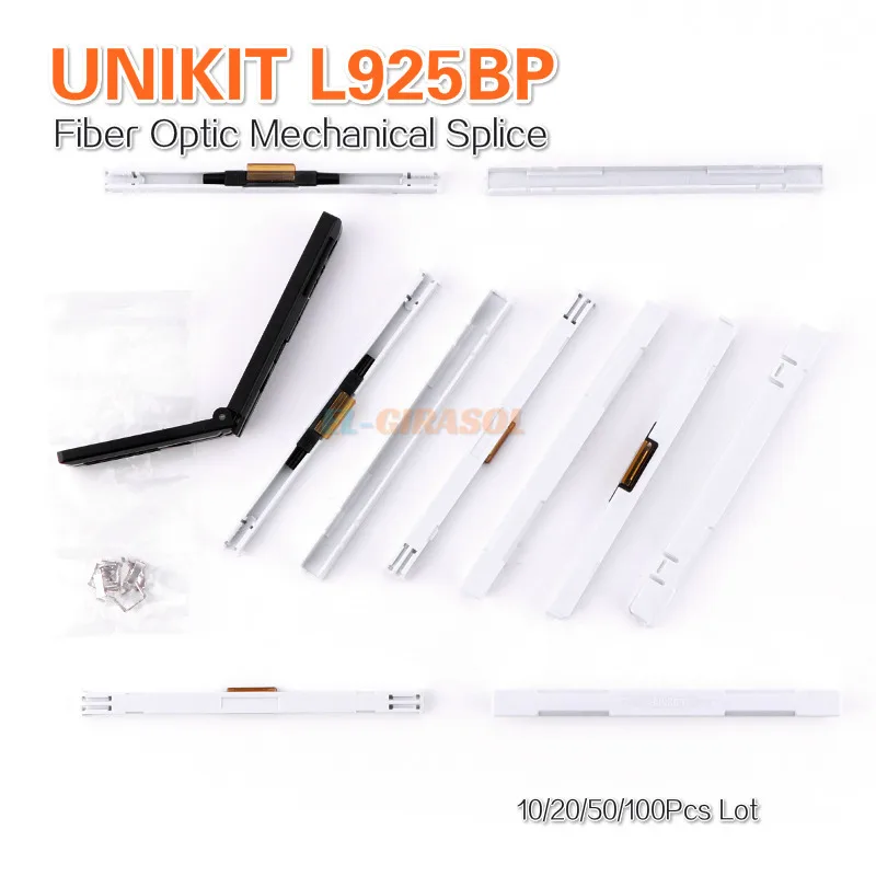 UNIKIT L925BP kabel Drop serat optik mekanis sambungan serat optik konektor cepat sambungan mekanis 10/20/50/100 buah/lot FTTH