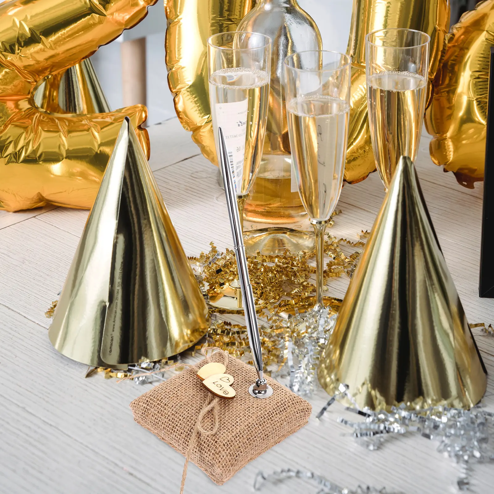 conjunto-de-porta-canetas-de-juta-e-canetas-prateadas-com-coracao-duplo-kit-rustico-para-assinaturas-de-convidados-de-casamento-perfeito-para-casamento-noivado-e-formatura