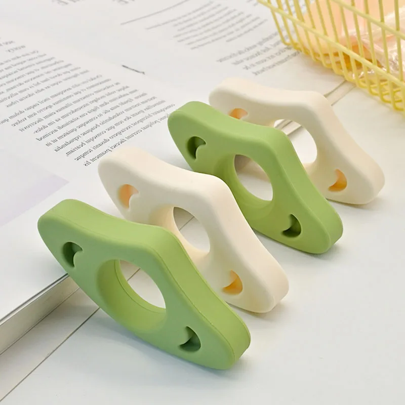 1 حامل كتب إبهام من السيليكون، ملحق قراءة مرن للكتب والمجلات، مستلزمات مكتبية يومية متينة