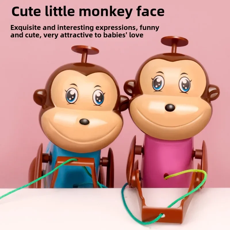 Pull the wire and climb the rope, monkey with sound, no need to use electricity, wholesale of children's toys