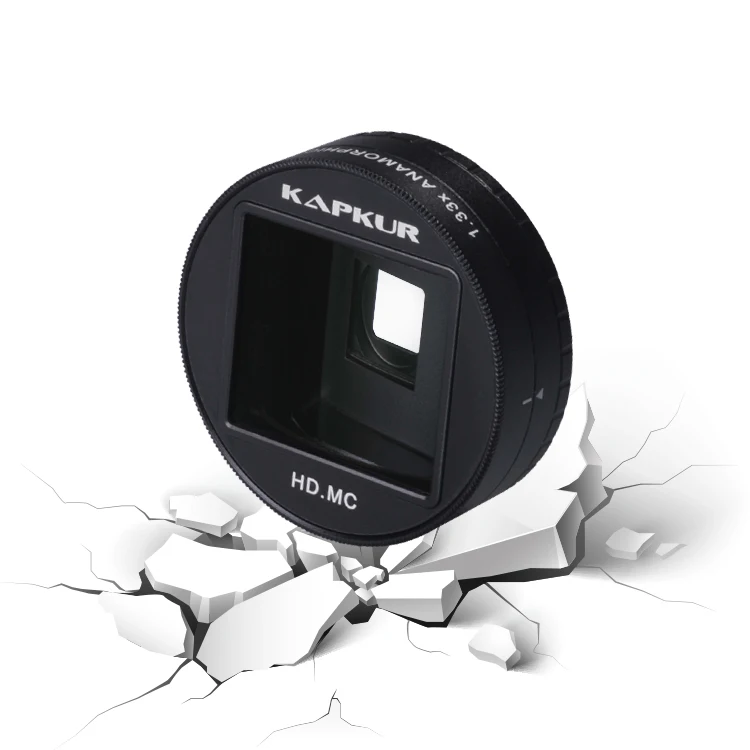 

Профессиональный анаморфотный мобильный объектив HD, анаморфотный объектив 1,55 X с горизонтальным освещением