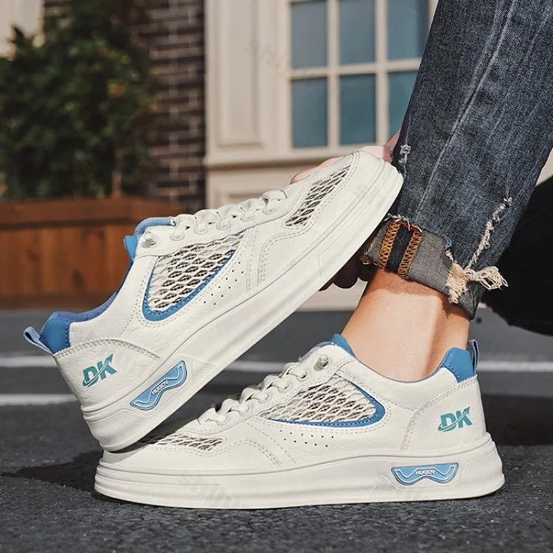 

Весна 2024, новый стиль, дышащая повседневная спортивная обувь с низким берцем для мужчин, модные трендовые удобные универсальные нескользящие кроссовки