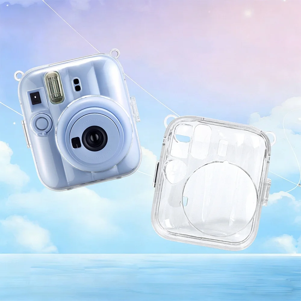 

Suitable for instax mini 13 camera transparent storage case, crystal case protective case, scratch and fall resistant