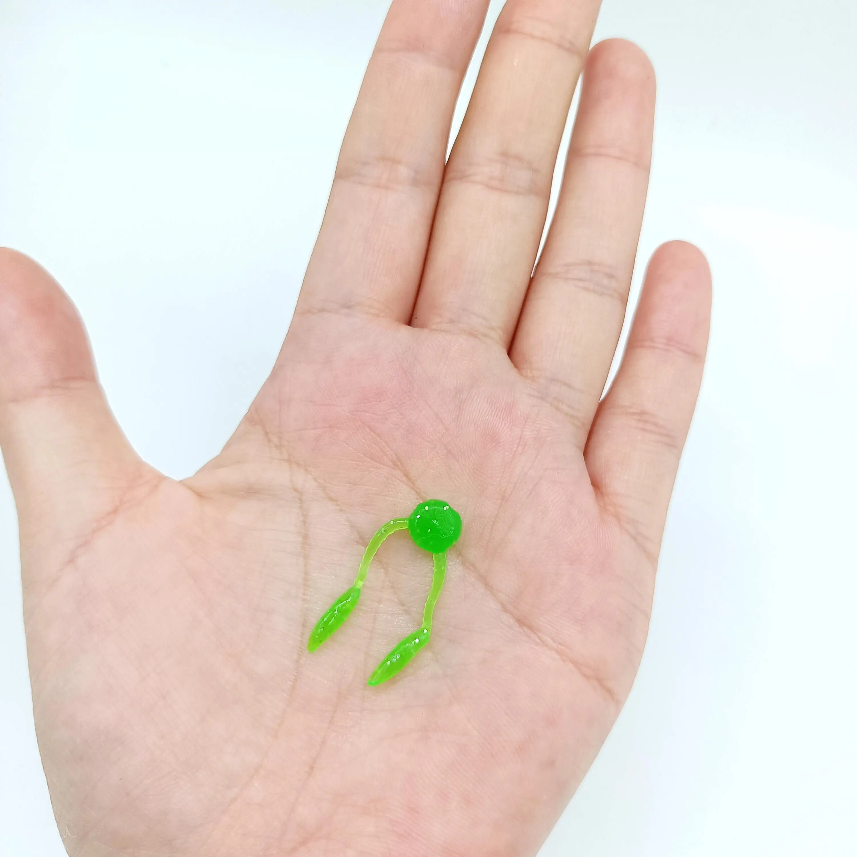 DUODUOYU 10PCS TPE Mini Soft Fishing Lure 0.28g/35mm Floating Artificial Bait Carp Bass Silicone Swimbait Fishing Tackle