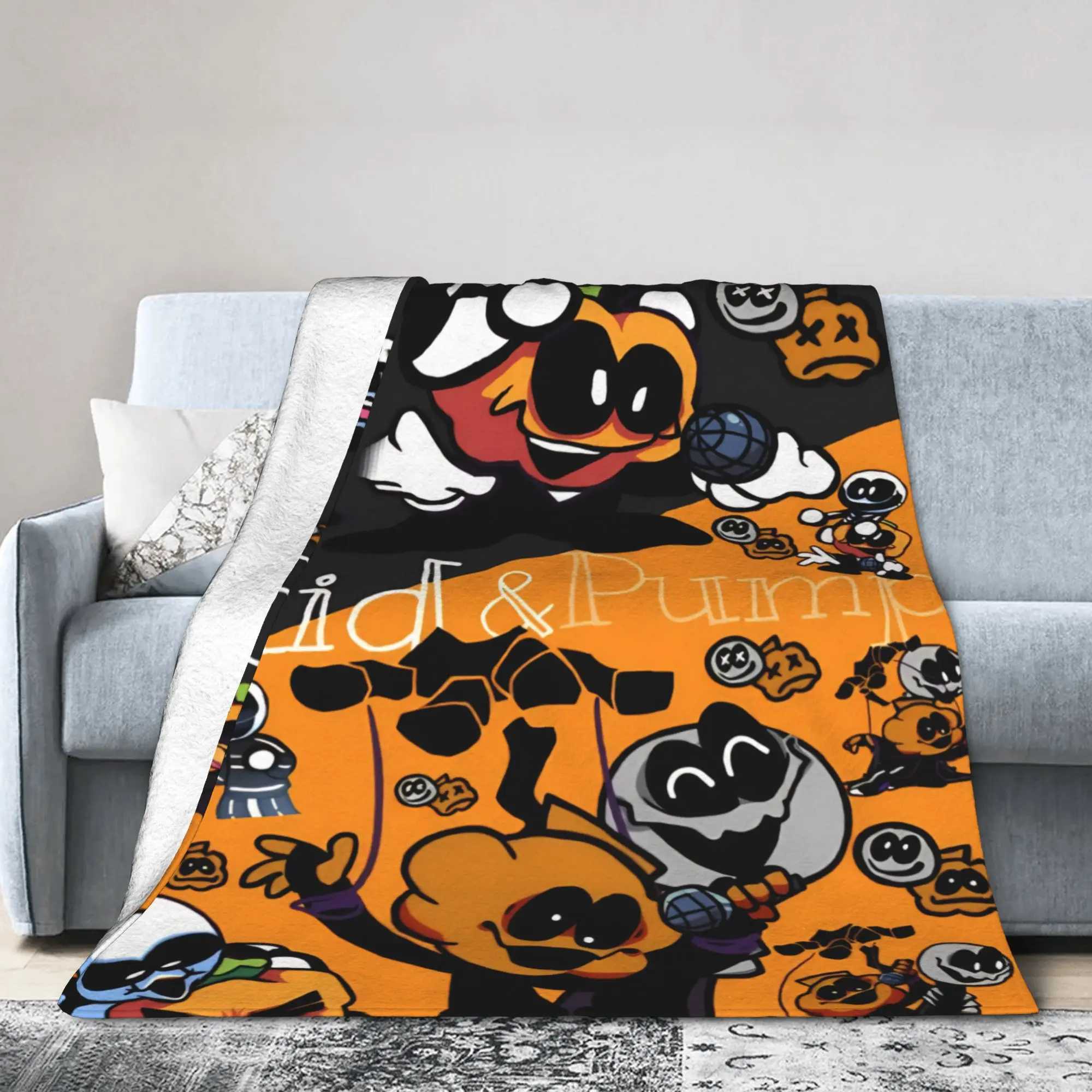 Stylish Spooky Month Blankets Super Soft Fleece  Comfortable Throw Blankets Machine Washable