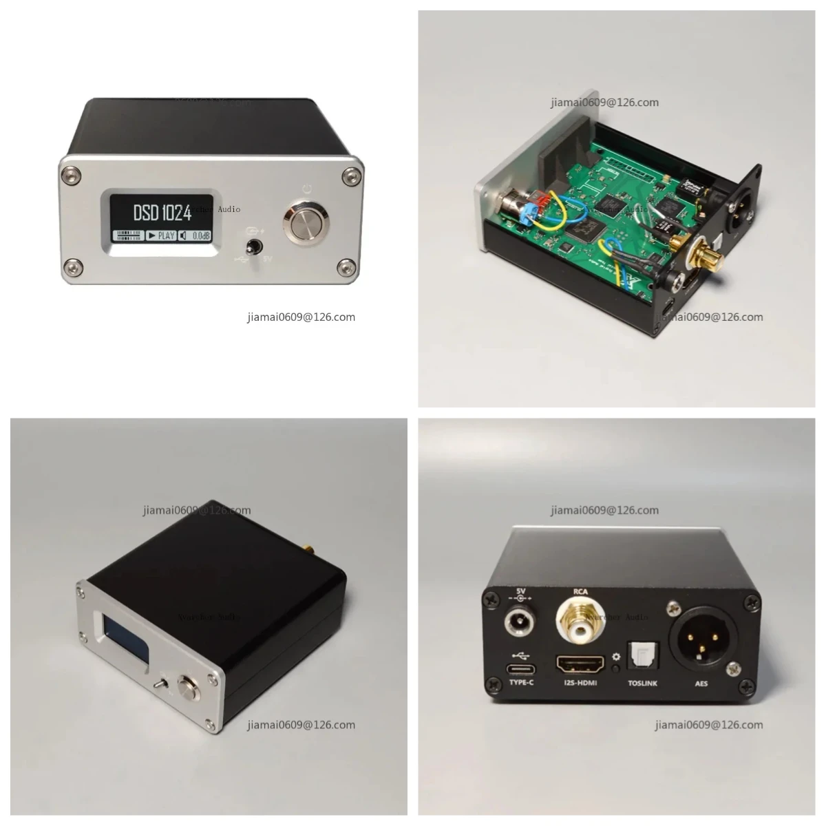 USB Digital Interface SPDIF Coaxial AES Optical Fiber Output I2S HDMI Compatible DSD1024 PCM768 Audio Transmission Module