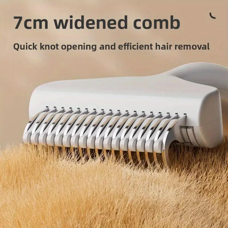 فرشاة إزالة شعر الكلاب العائمة المصنوعة من الفولاذ المقاوم للصدأ لسلالات الشعر الطويل ومشط الجرو والقطط ومنتجات العناية بالحيوانات الأليفة بتصميم منحني