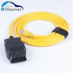 ESYS ENET Cable For BMW F-series ICOM OBD2 Coding Diagnostic Cable Ethernet to Data OBDII Coding Hidden Data Tool OBD2 Scanner