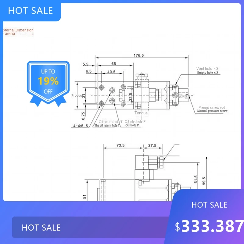 

07292025 EDG-01-C/H Electromagnetic Single/Double Proportional Pressure Valve Pressure Head Proportional Valve 250