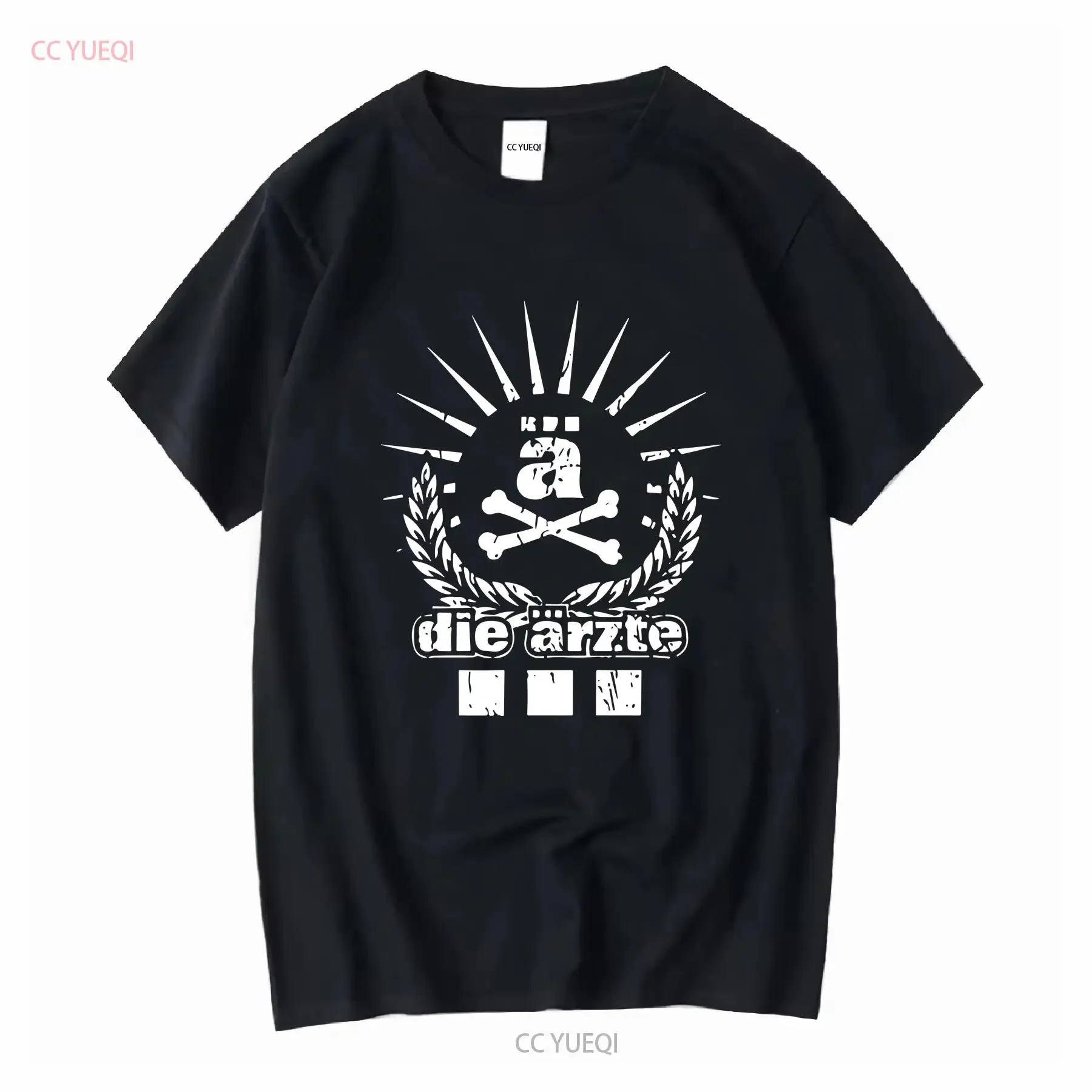 Die Arzte Baumwolle Unisex T-Shirt T-Shirt Vintage Washed Soft Unisex Casual Stretched Leicht atmungsaktiv homme Vielseitig Stilvoll