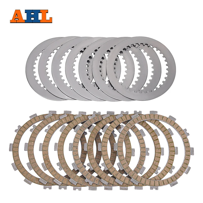 AHL Motorcycle Clutch Friction Plates & Steel Plates Kit For Kawasaki KX250F KX250 KX 250 F 2004-2007 13088-0018 13089-013