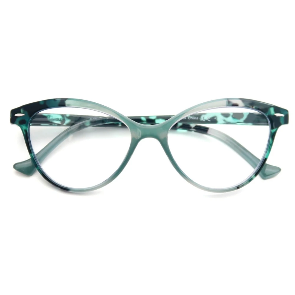 Occhiali da lettura da donna con viso piccolo Cat Eye occhiali da vista Vintage Cateye Retro Clear Lens ladiopter ultraleggero da donna + 1.25 + 2.0