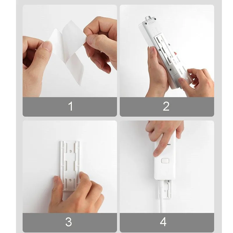 ذاتية اللصق سطح المكتب المقبس المثبت معلقة قطاع الطاقة منظم الكابلات حامل حائط المثبت المكونات في القابلة للإزالة الحائط المثبت #6