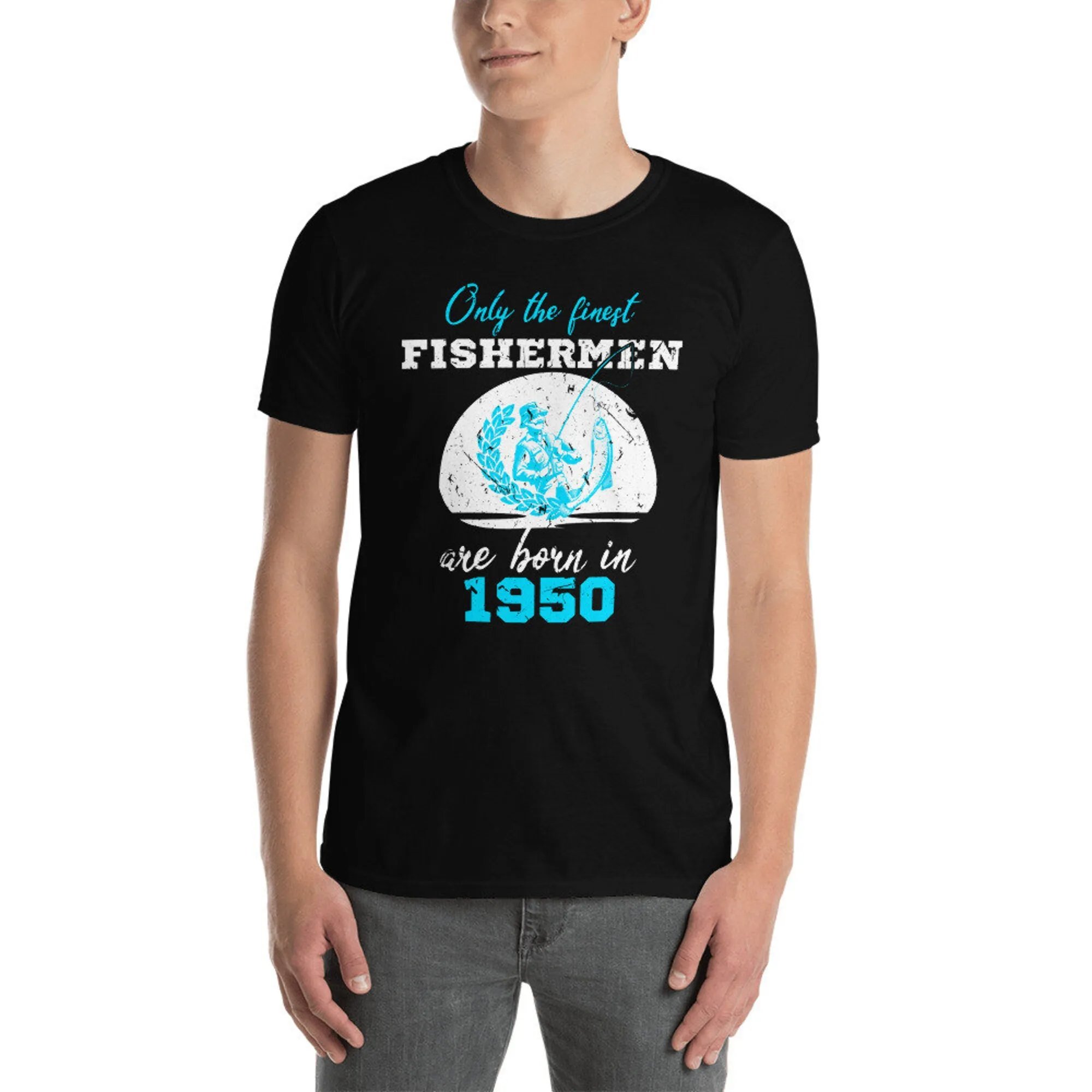 The Finest Fishermen Are Born In 1950 70th Birthday Gift Fishing Trip Unisex T-Shirt