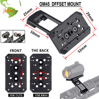 Tactical RM-C Red Dot Sight Side Mount 45 Offset Optics Riser Base Accessories T01 T02 Airsoft Scope Holographic Degree Bracket