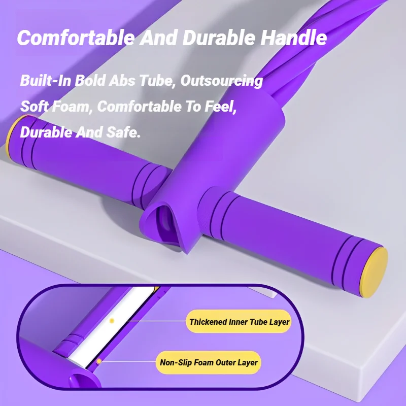 أربعة أنبوب الموتر متعددة الوظائف المنزلية اللياقة البدنية اليوغا البطن تعزيز شريط مرن التوتر حبل الجلوس المساعدة #3