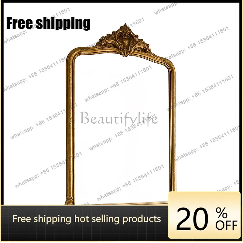 Factory Direct   French retro vanity mirror home master bedroom makeup living room decorative mirror
