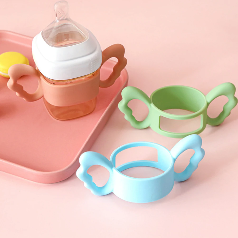 

4 Pcs Bottle Handle Baby Grip Silicone Handles Toddler Removable Accessories Child