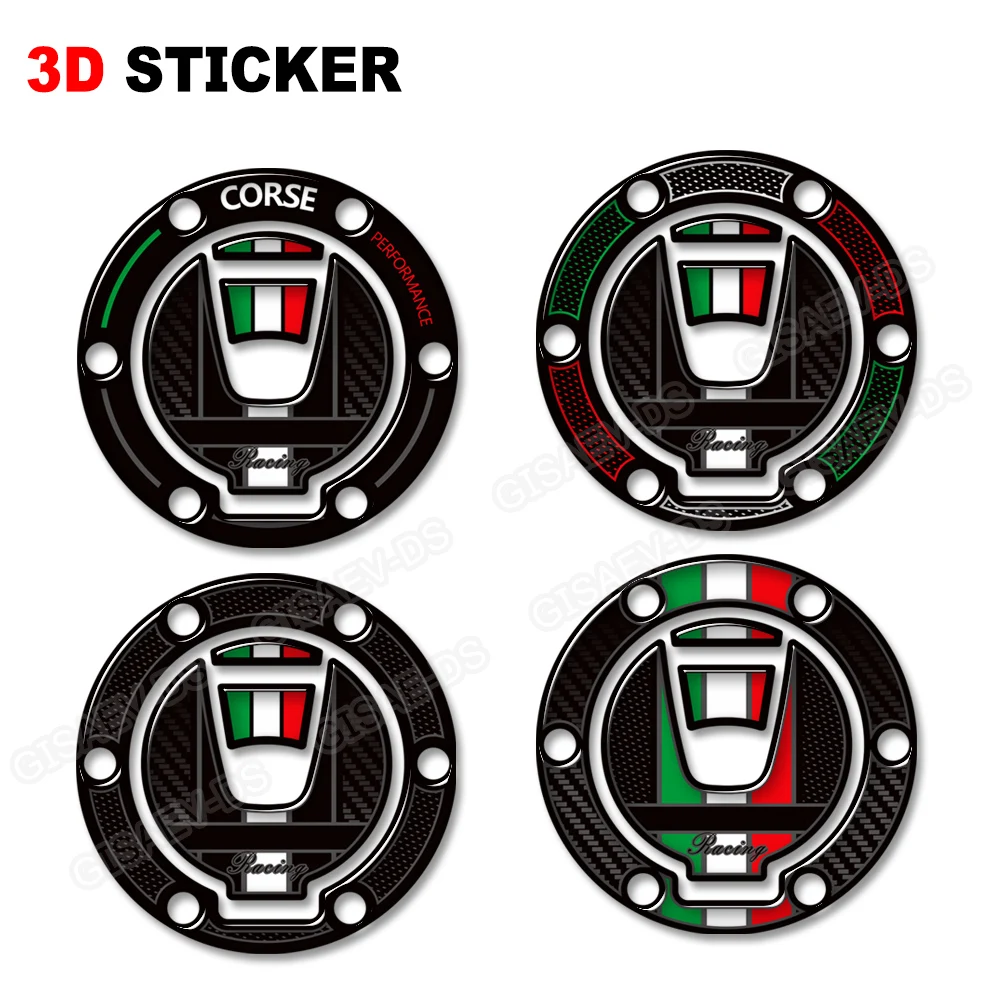 For MULTISTRADA V2 V4 950 1000 1100 1200 1260 Motorcycle 3D resin Fuel Tank Sticker Gas Cap Protector Decals