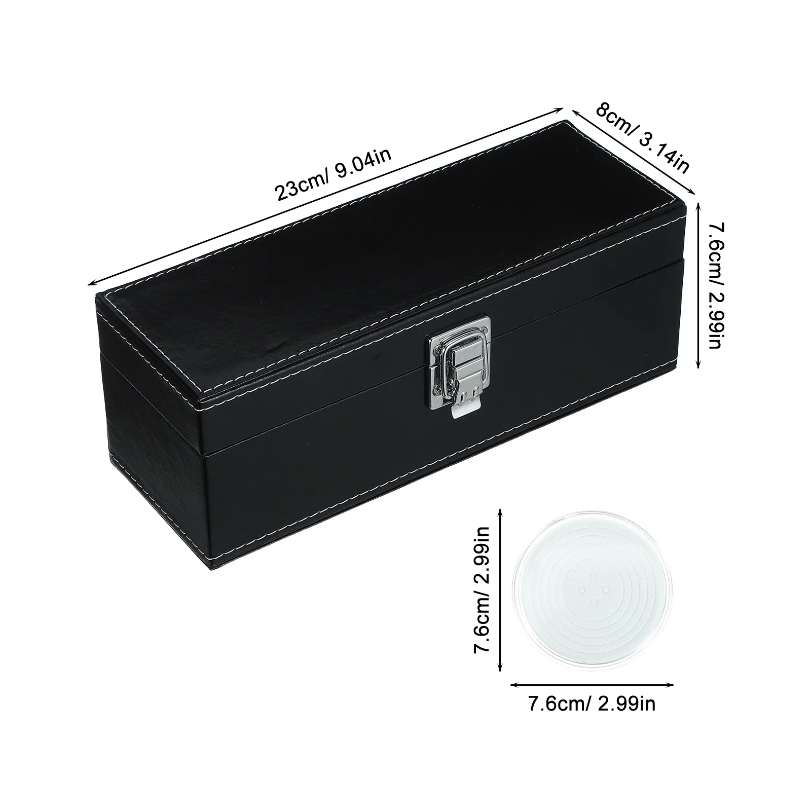 صندوق تخزين العملات المعدنية 39 مم منظم بلاستيكي محمول لكبسولات تجميع العملات المعدنية عرض حماية حافظة سوداء رقمية