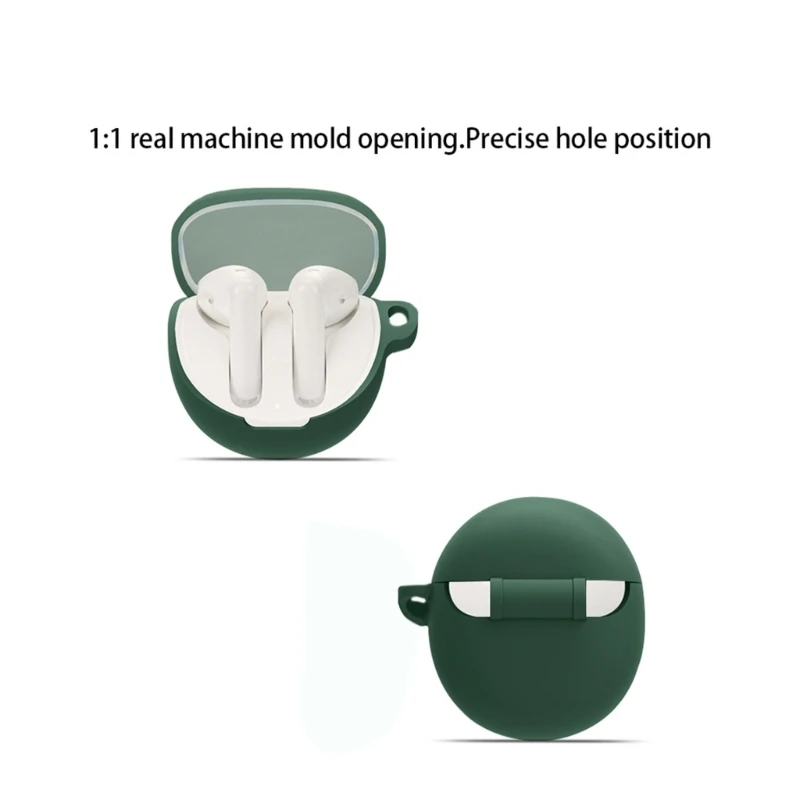غلاف حماية من السيليكون لجهاز OPPO Enco Air3 واقي لسماعة الرأس اللاسلكية غلاف حماية من الأتربة