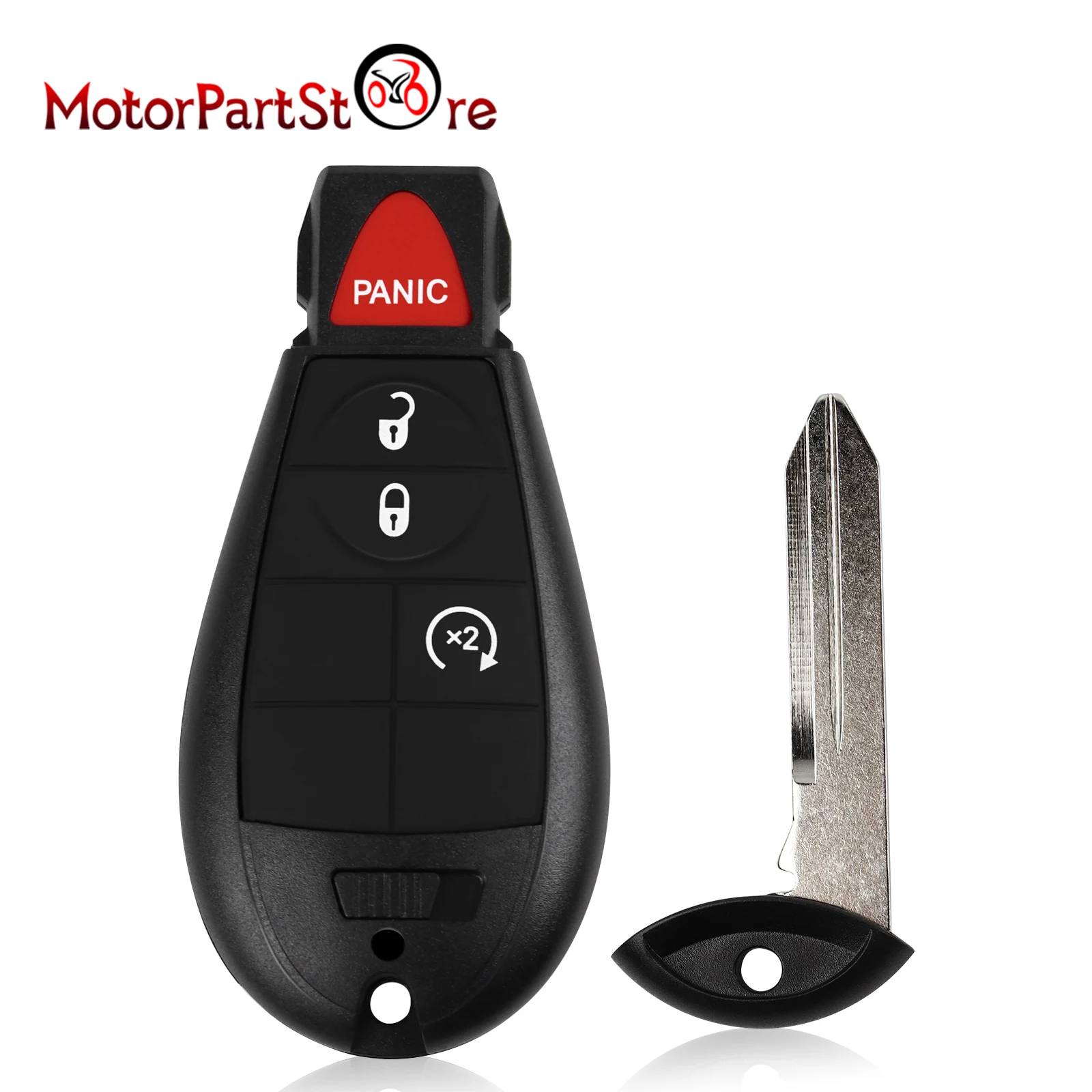 

Car Remote Key Start with Chip 433MHz 4 Buttons for Dodge Ram 1500 2500 3500 Journey Jeep Commander Dodge Grand Cherokee Caravan