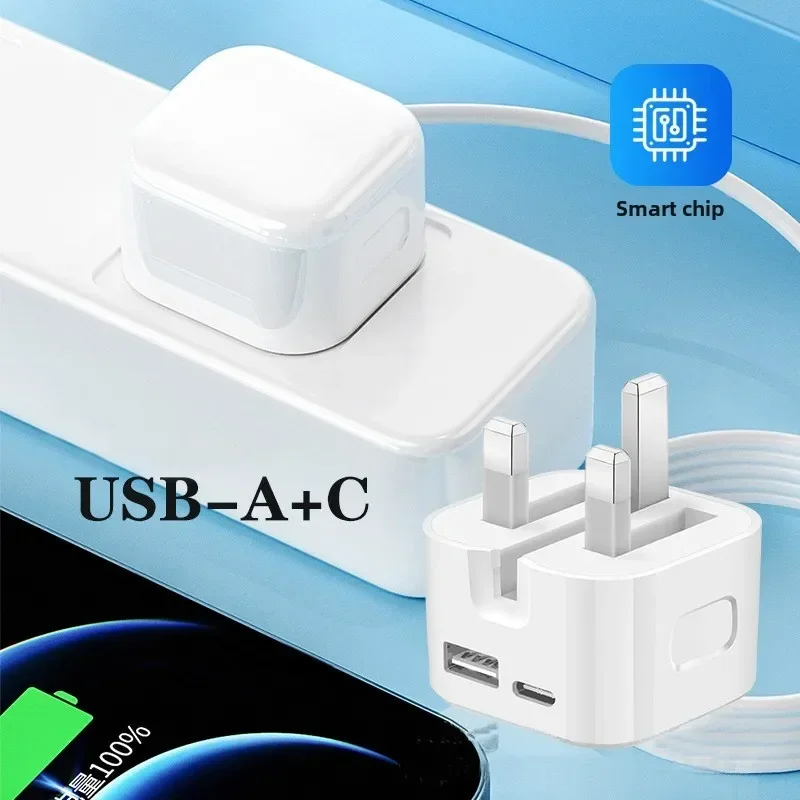شحن سريع للغاية منافذ مزدوجة PD A + C 20 وات 35 وات UK GB AC Home Travel USB C شاحن آيفون 13 14 15 سامسونج شاومي #3
