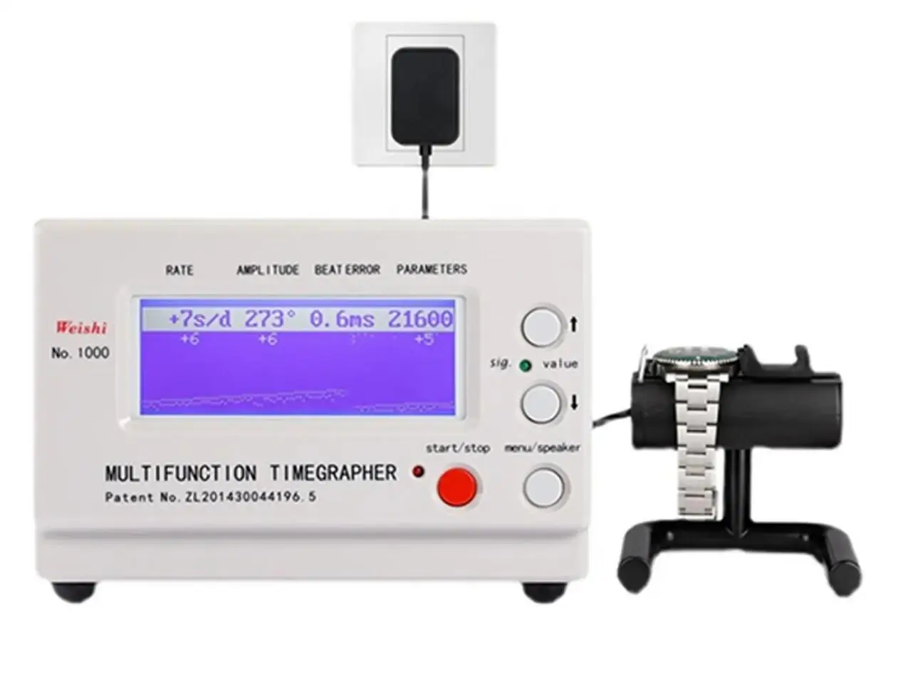 Weishi No.1000 Mechanical Watch Testing Detect Repair Tool Time Grapher Multi Functions Timer Machine Timegrapher Auto Calibrate