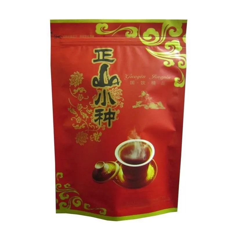 250g Lapsang Souchong Tea Zipper Bags Jin jun mei Da hong pao tea Sealing bag Chinese Wuyi ZhengShan XiaoZhong Tea Packing Bag