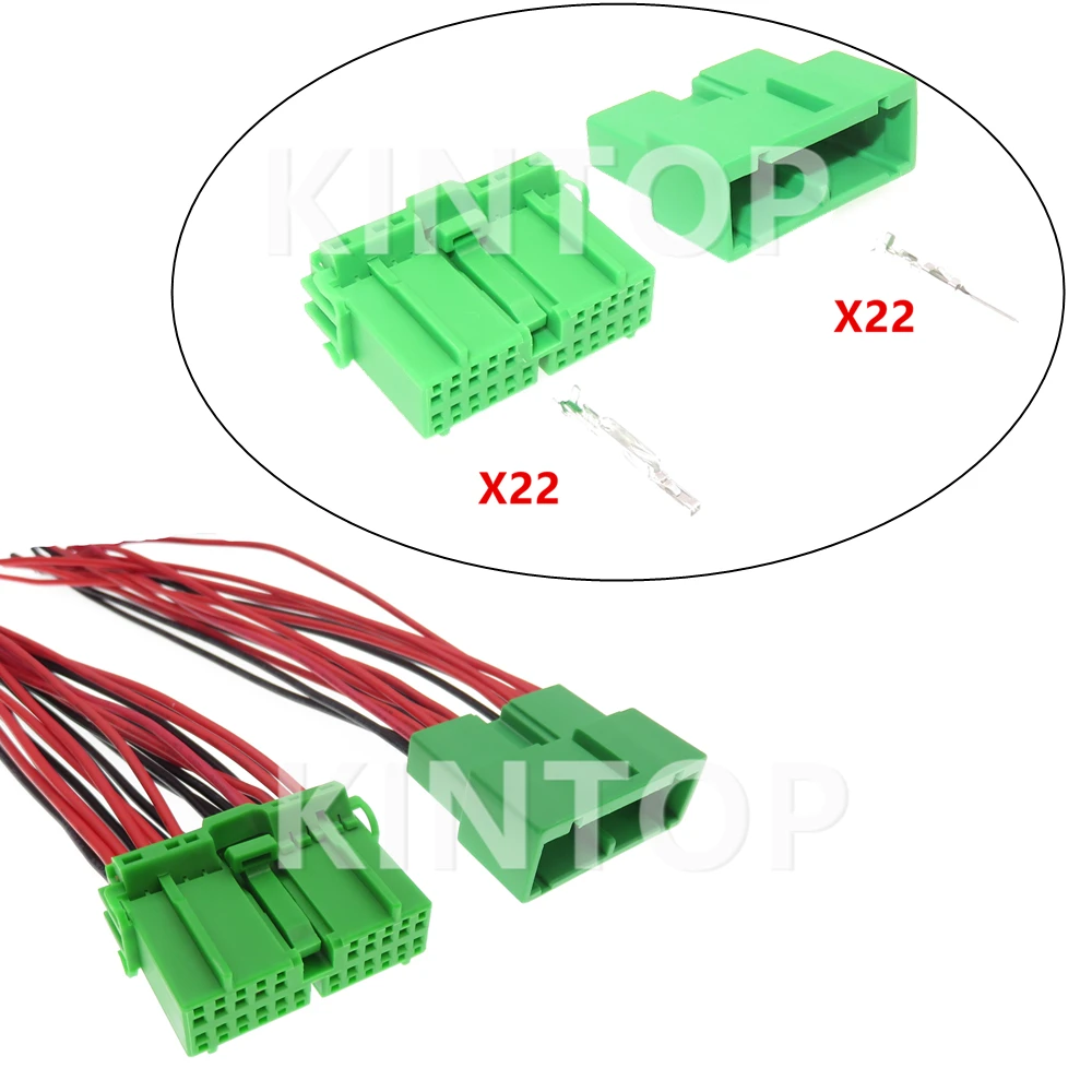 1 Set 22 Pins IL-AG5-22P-D3C1 Car Unsealed Socket Starter For Honda Automobile Instrument Electric Wire Plug IL-AG5-22S-D3C1