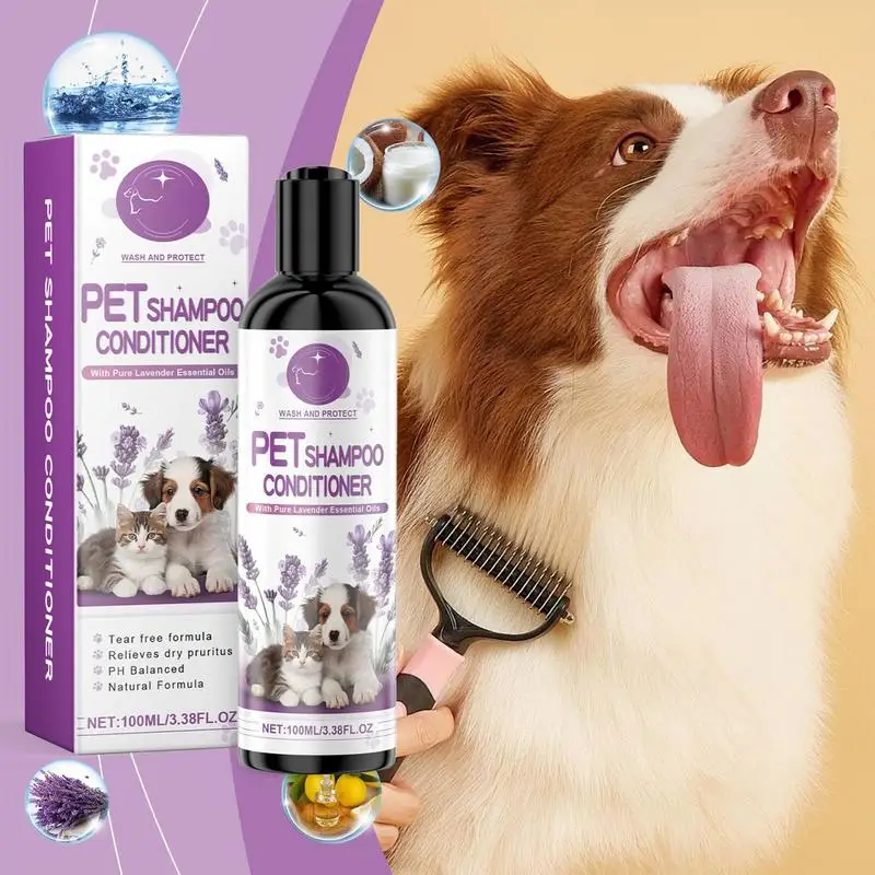 Shampoo Conditioner For Pets Pet Detangler Natural Lavender Dog Shampoo Deodorizing Moisturizing Pet Supplies Sensitive Skin