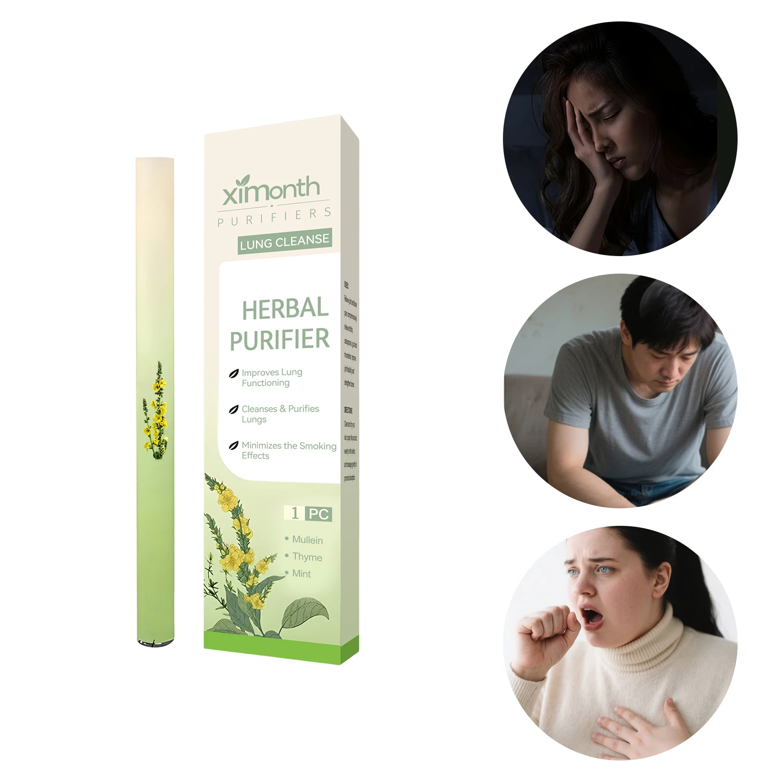 

Herbal Diffuser Refreshes The Mind Relieves Fatigue Herbal Lung Cleansing Nasal Inhaler Improving Sleep for All Ages