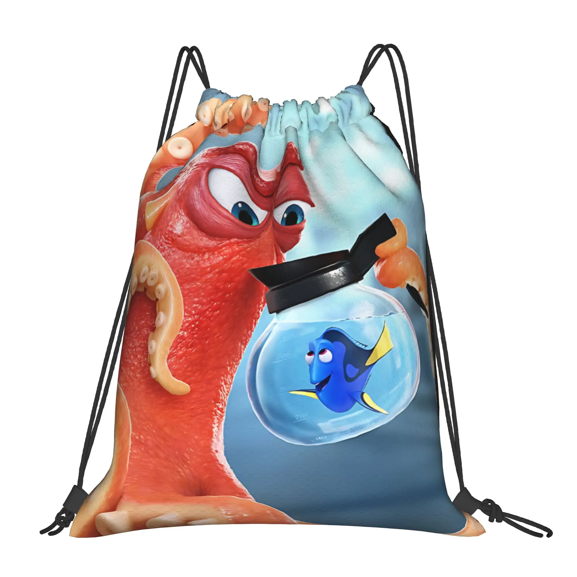 

1 шт. Анимированные, приключенческие и комедийные фильмы: сумки на шнурке с принтом «В поисках Дори», рюкзаки для хранения вещей для мужчин и женщин, дорожные сумки для подростков