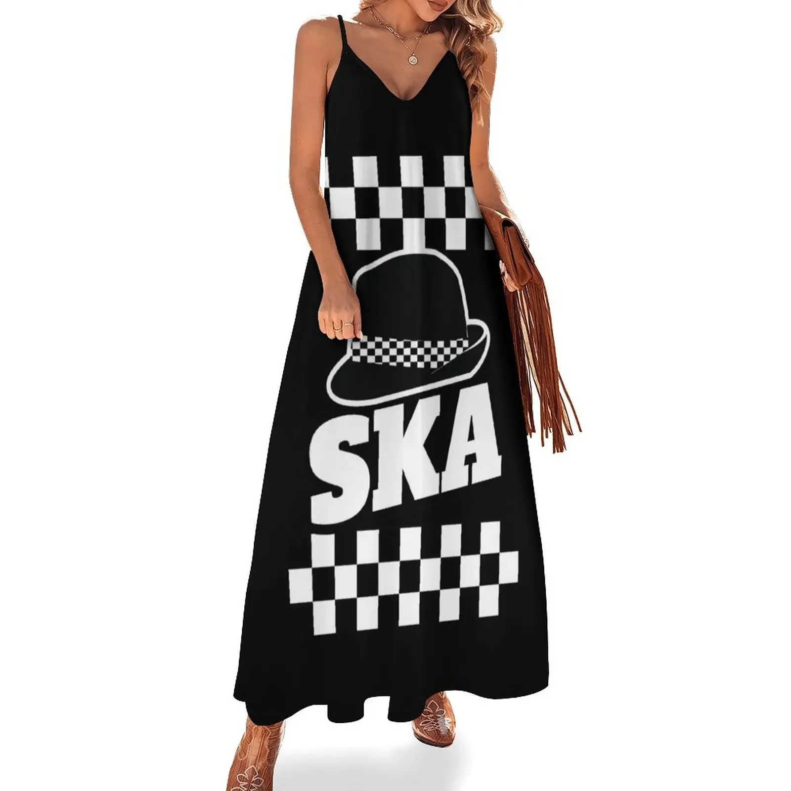 

SKA Sleeveless Dress Woman clothes summer women's dress 2025 dress women elegant luxury birthday dresses for women