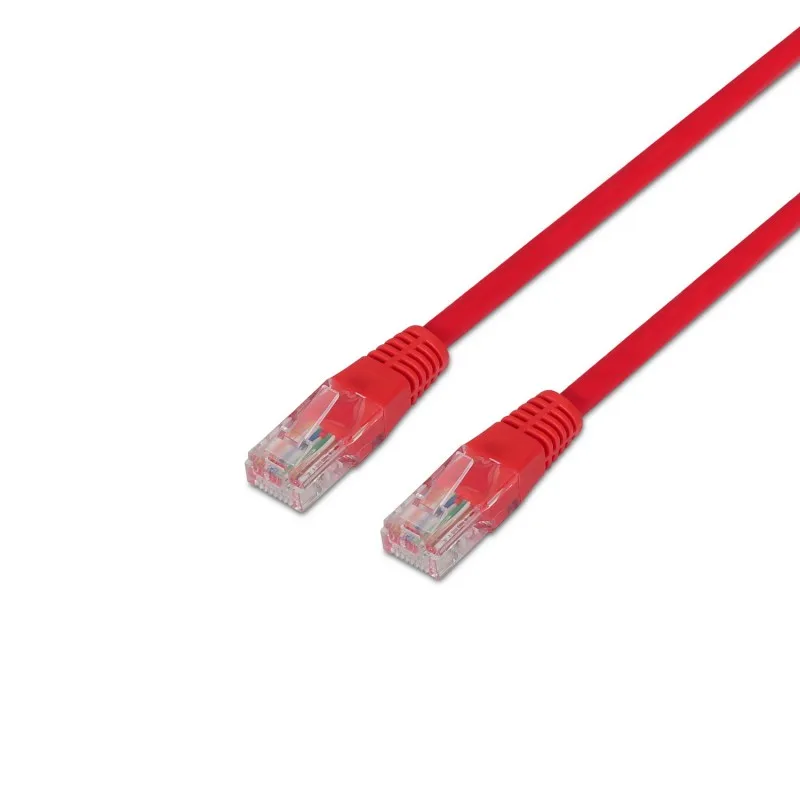 Aisens network Cable patch cord double breasted Crossover RJ45 Cat.5e UTP AWG24-2.0m-Red A133-0207 tintasycartuchos.com