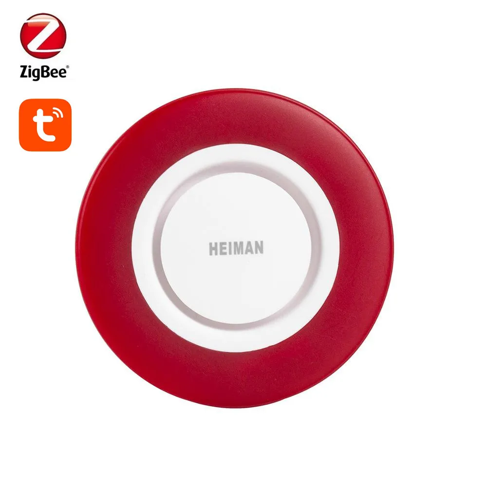 

Умная сирена Tuya Zigbee3.0, стробоскопическая вспышка, сигнал тревоги 95 дБ, управление через приложение Smart Life