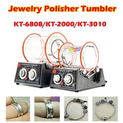 KT-6808 KT2000 KT-3010 Jewelry Polishing Machine Rotary Tumbler Surface Polisher for Silver Gold Clean Polish Brass 220V 110V