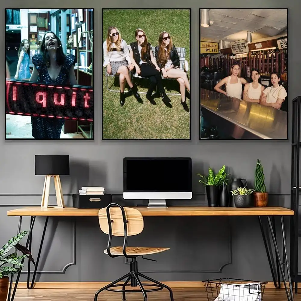 Band H-HAiM-M I Quit Poster High Quality Dorm Living Room Aesthetic Wall Decoration Painting Stickers