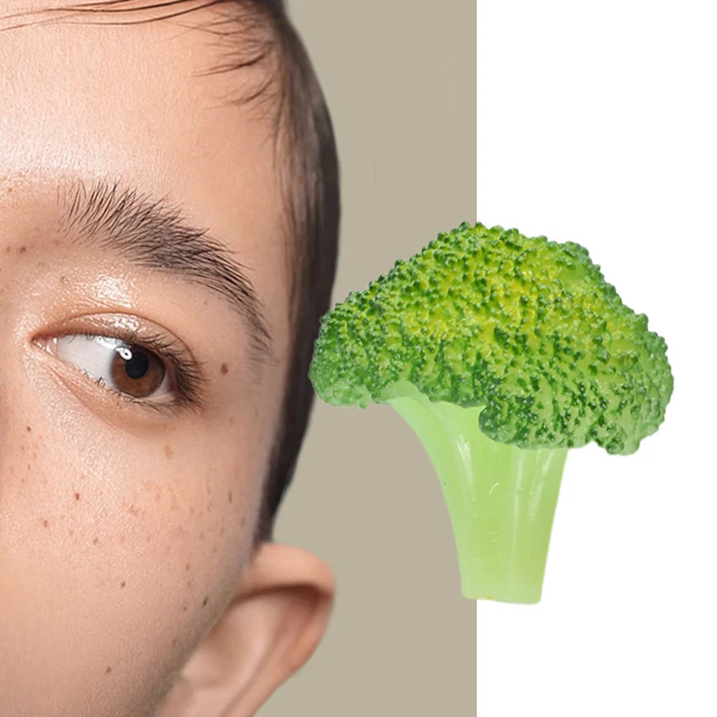 1pc Creativo Strumento di Trucco Lentiggine Simulato Broccoli Strumenti di Toelettatura Ragazze Europee Americane Pittura Lentiggine Accessori di Bellezza