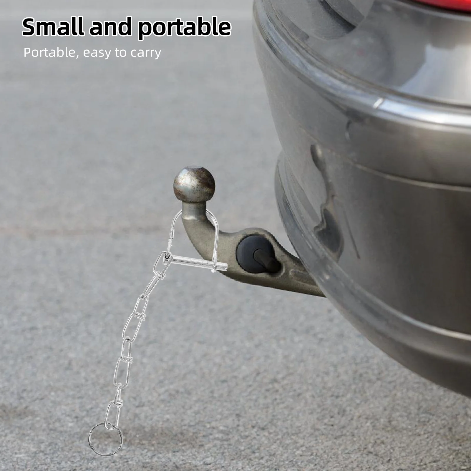 

Heavy Duty Safety Coupler Pin Trailer Hitch Galvanized Locking Pin Clip for Utility Farm Towing Trailers Trailer Chain Lock