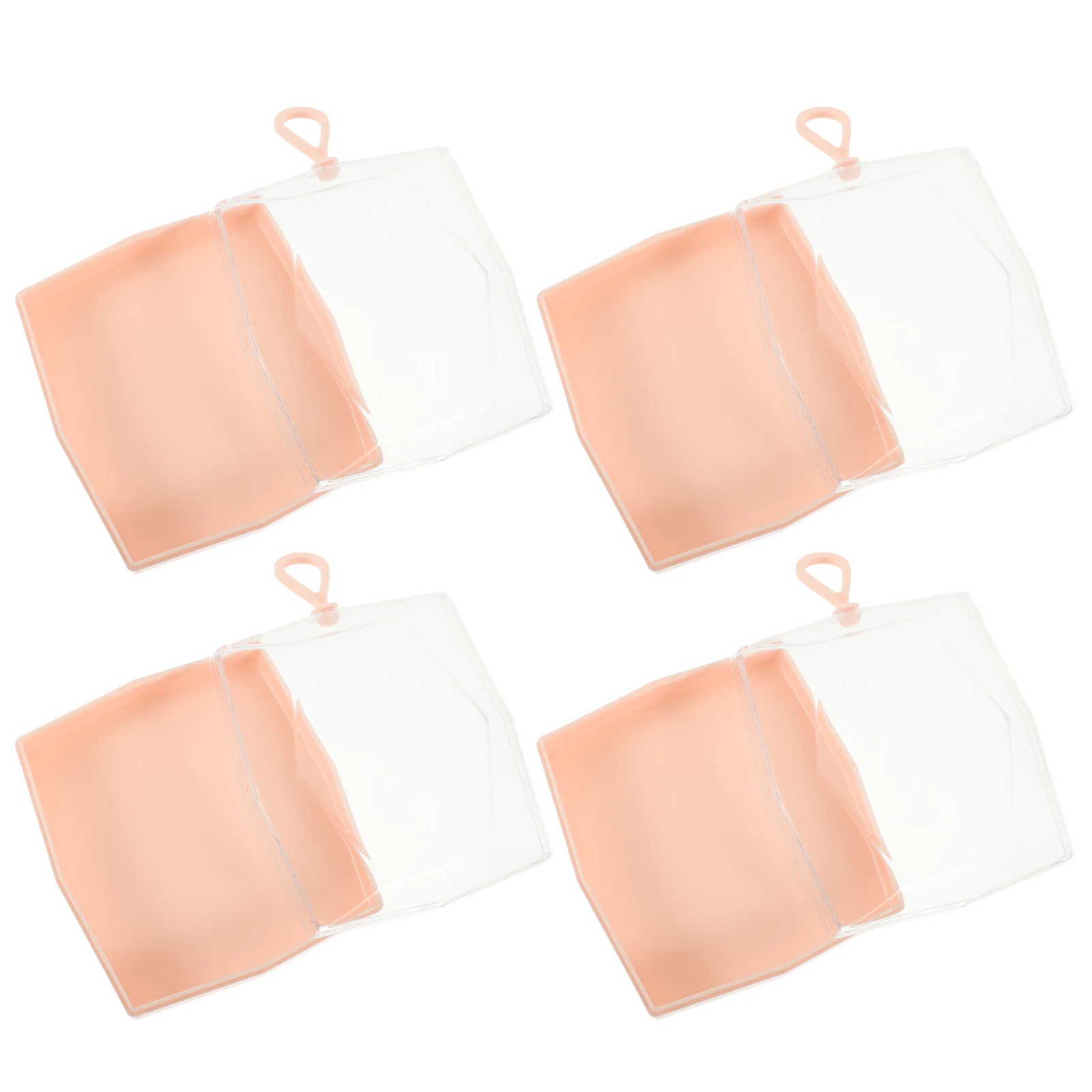 

4pcs Compressed Face Holders Powder Puff Storage Box Travel Makeup Sponge Organizer Cleansing Facial Sponge Holder Material