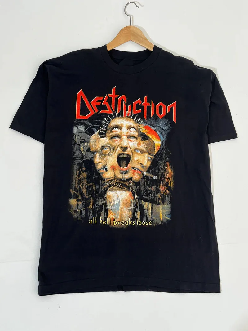 DESTRUCTION Band Black All Size Cotton Shirt Gift For Fan PP1284