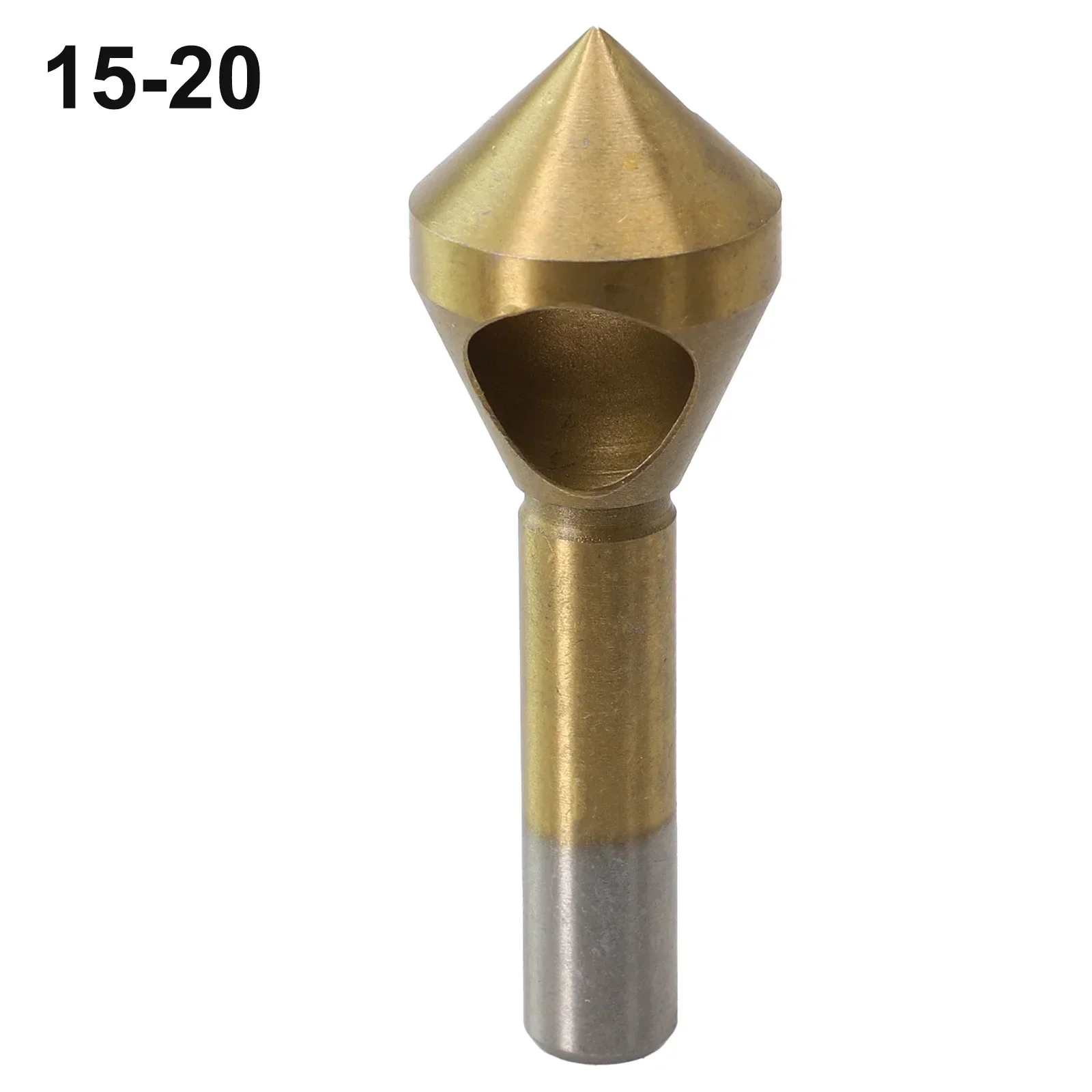 チタンメッキカウンターシンクドリルビット、バリ取り、テーパー穴カッター、金属コーティングツール、2-5 5-10-15 15-20、1個